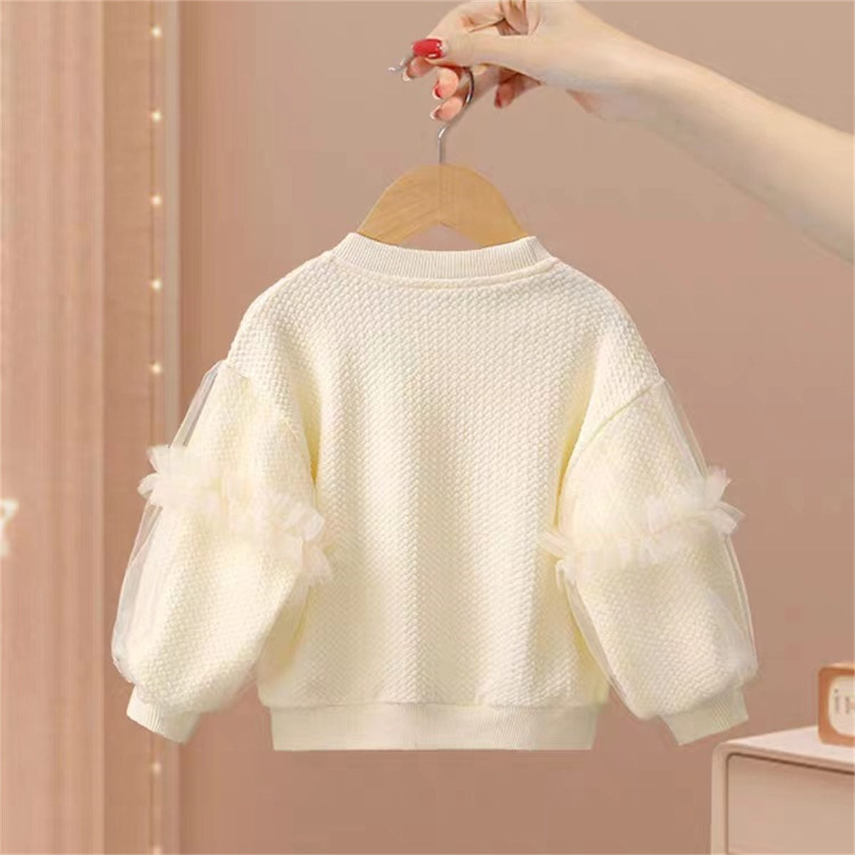 Spring and Autumn new children's clothing baby girl long-sleeved tops children's pullover princess autumn clothing girls sweater