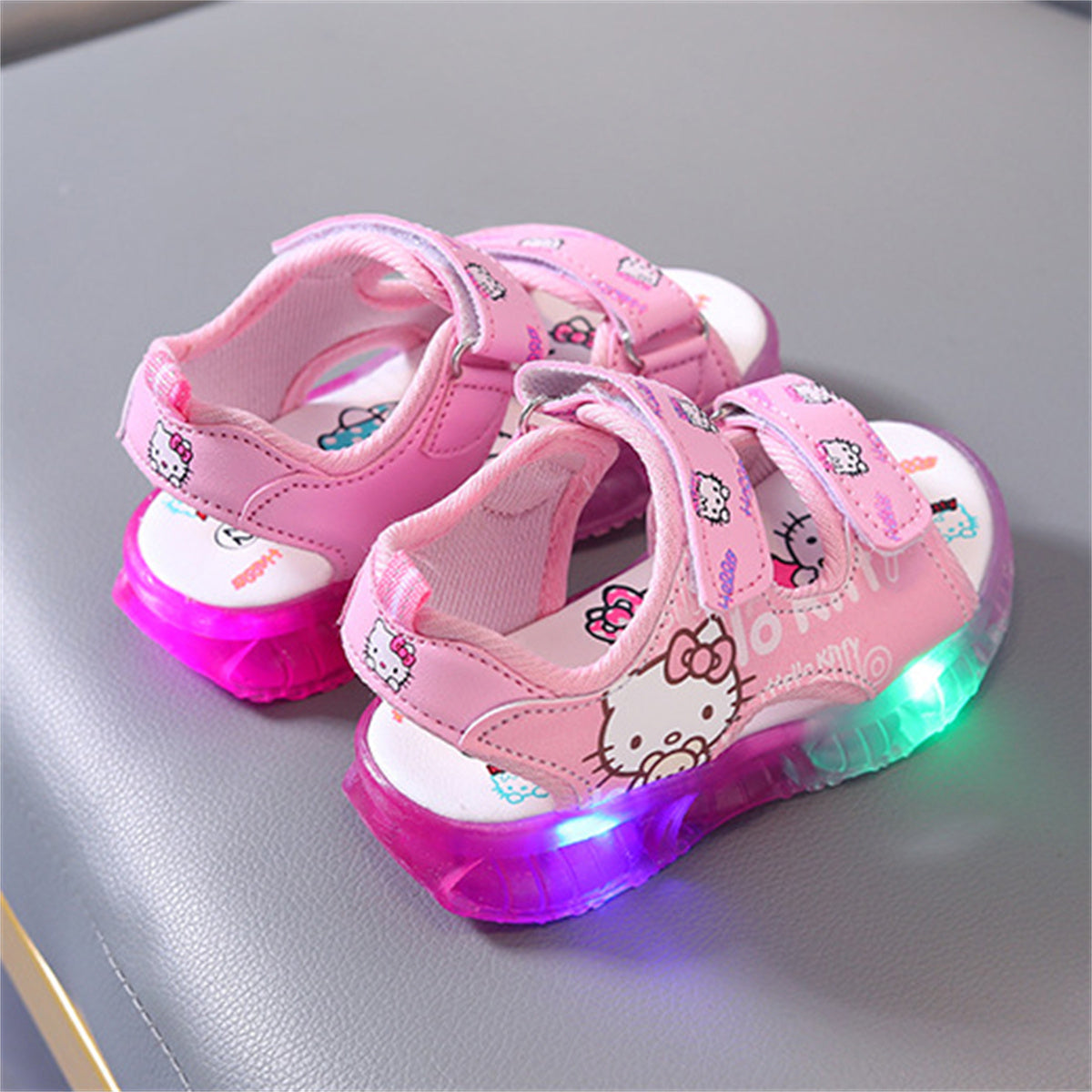 Children's Hello Kitty Cartoon Luminous Sandals