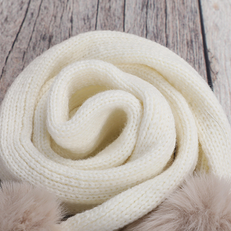 2-piece Casual Solid Hat Scarf Sets