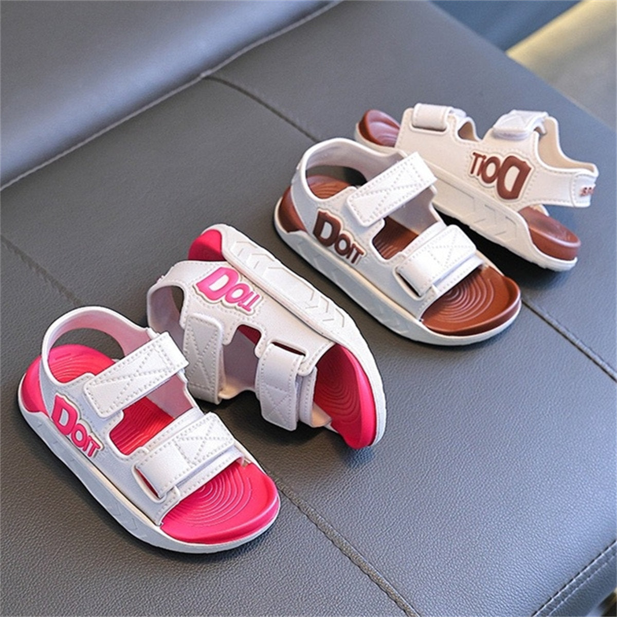 Children's Alphabet Soft Velcro Casual Sandals