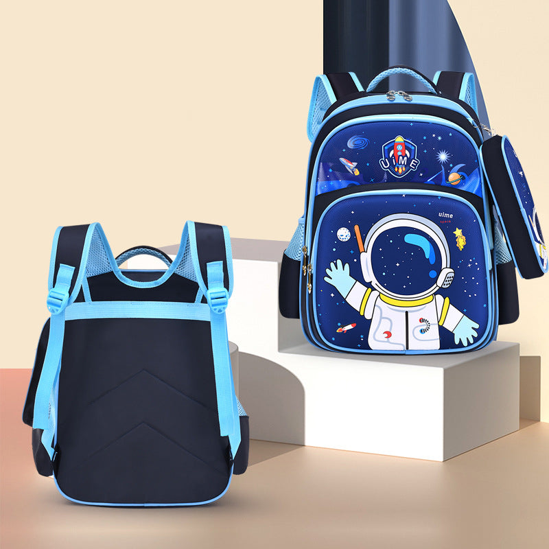 Cartoon Pattern The Astronauts School Bag