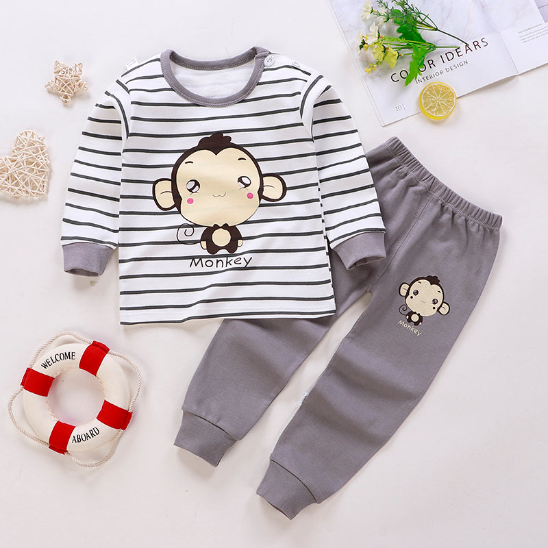 Toddler Boy Cartoon Long-sleeve Top & Trousers Pajamas