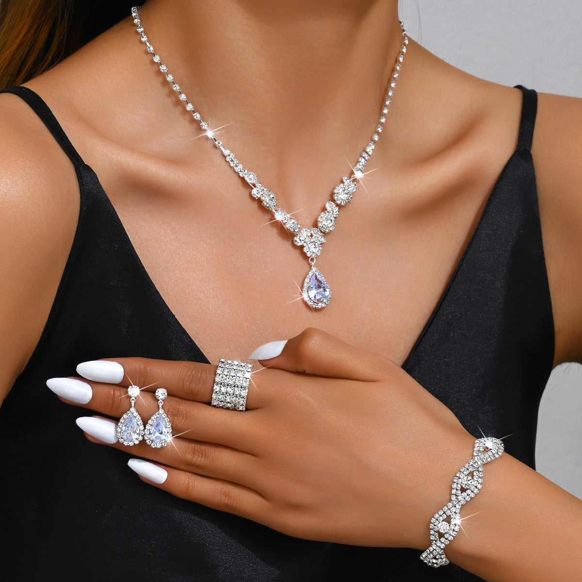 Women's jewelry party banquet jewelry wedding gorgeous temperament style jewelry set