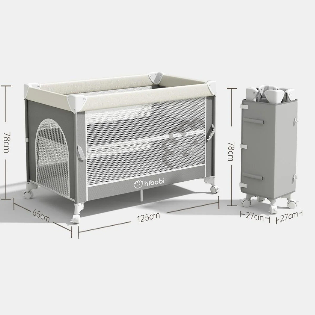 Foldable Outdoor Baby Crib with Mosquito Net