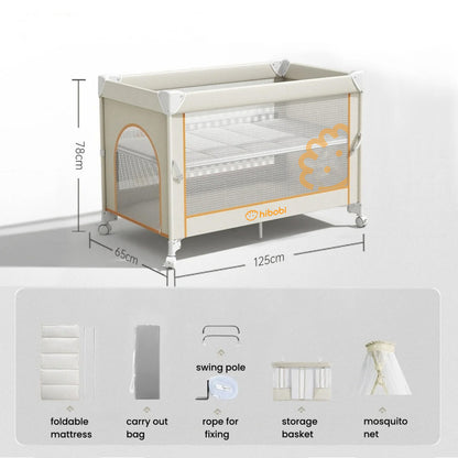 Foldable Outdoor Baby Crib with Mosquito Net