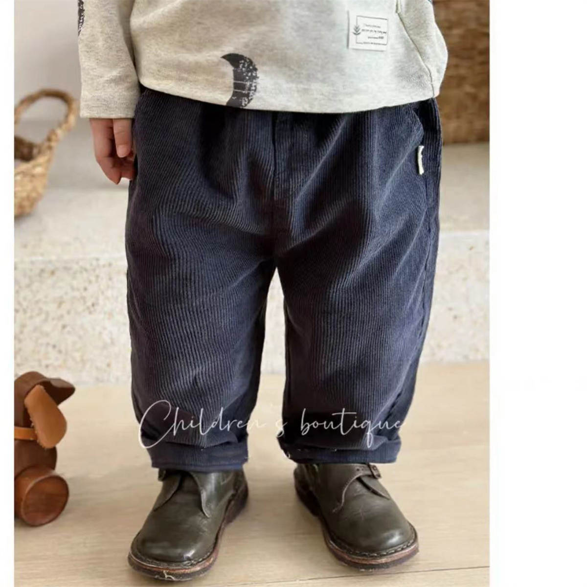 Baby corduroy loose trousers