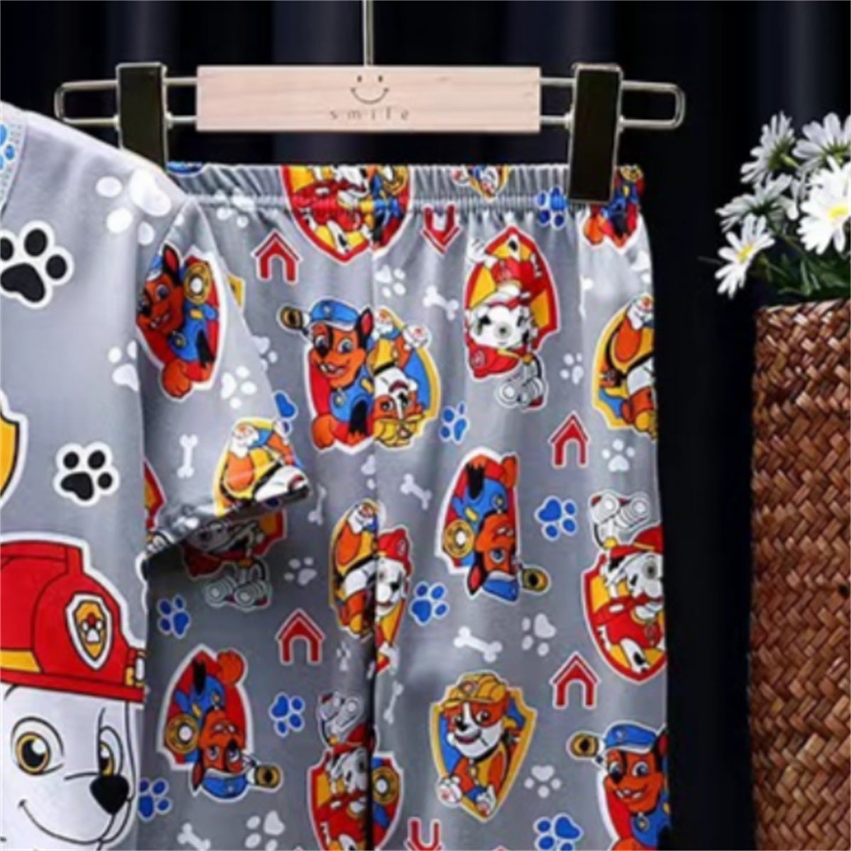 Cartoon Paw Patrol Boys Home Clothes Set Pajamas 2-piece Set