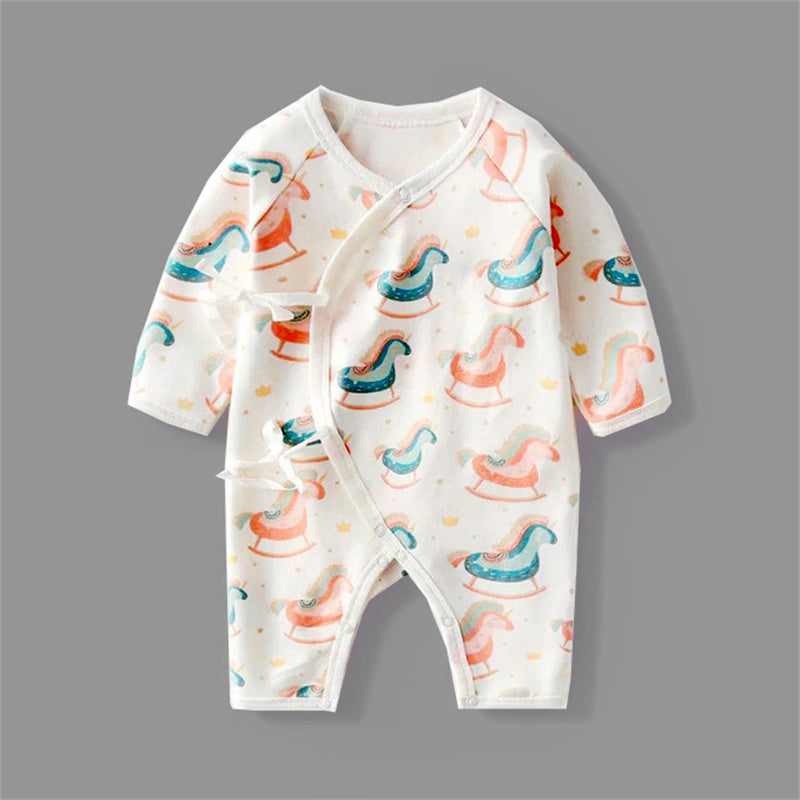 Newborn cartoon romper long sleeve romper