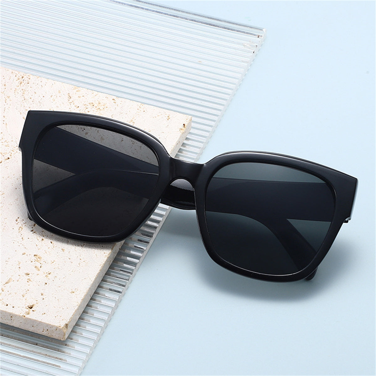 Children's fashionable high-end trendy square large frame sunglasses