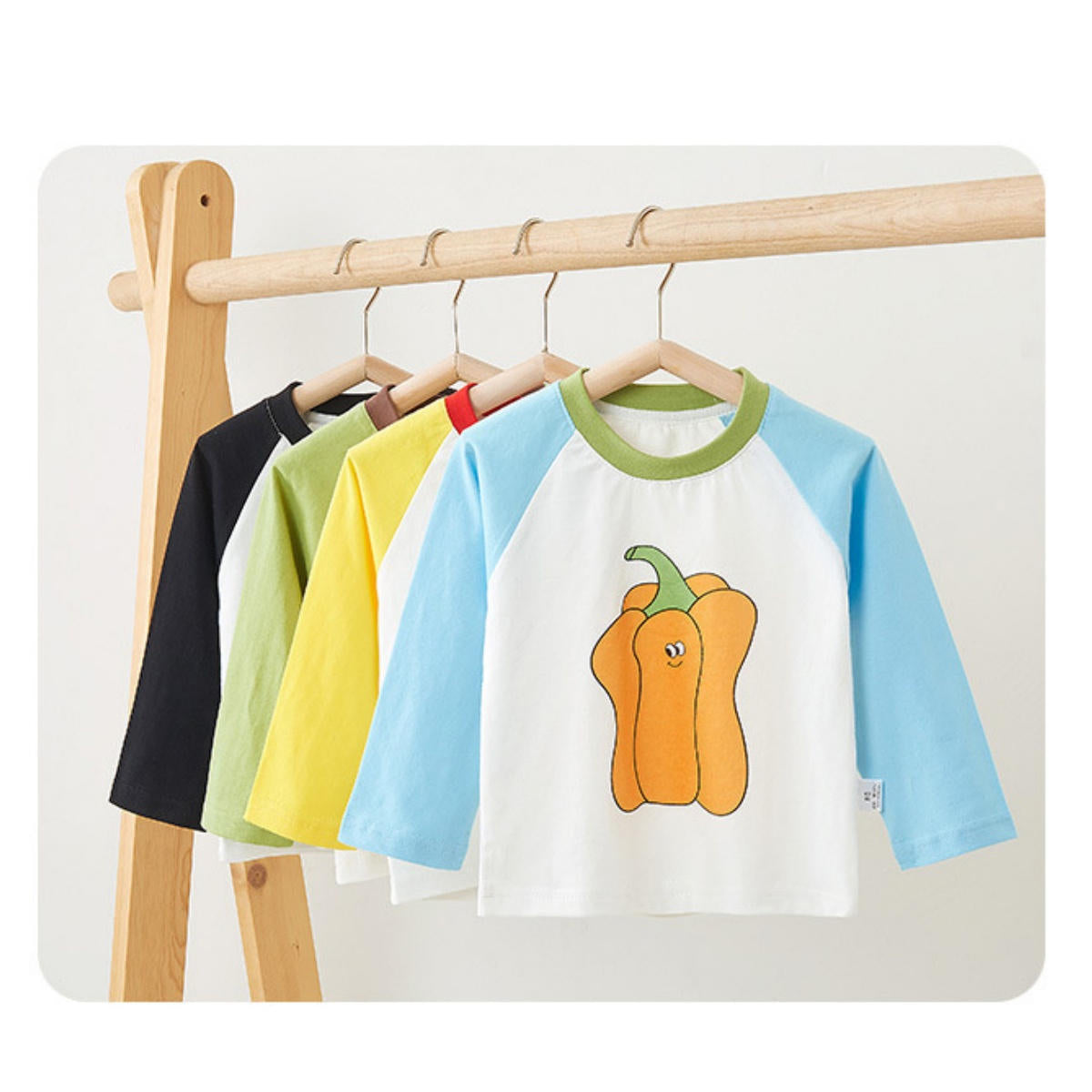 Children's T-shirt long-sleeved baby spring and fall cotton bottoming shirt t-shirt