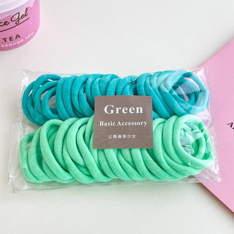 Children's colorful simple style daily party hair tie that does not damage the hair