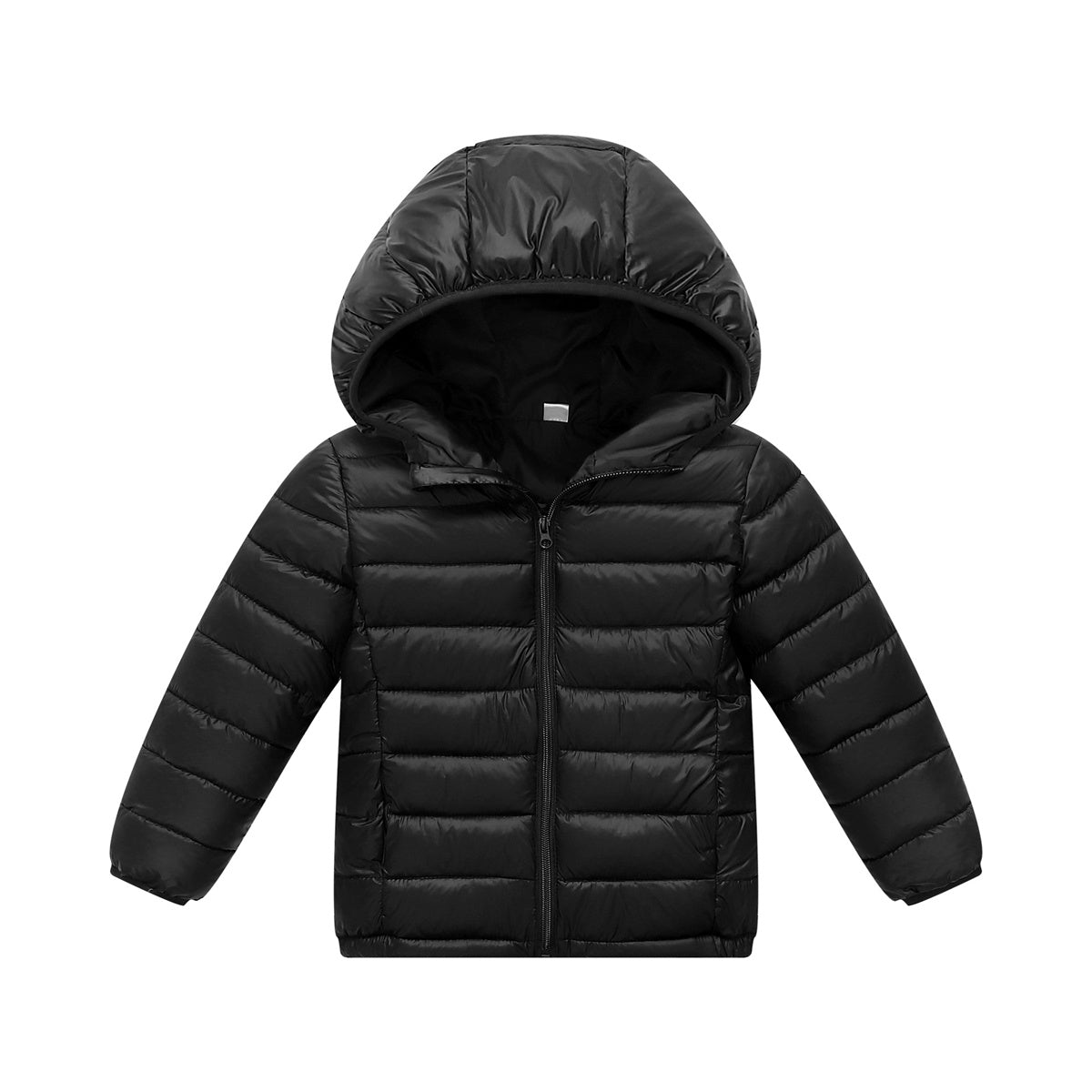 Solid color light-weight warm cotton jacket for middle and large children