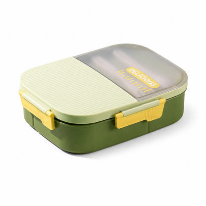 Hibobi Kids Lunch Box with Secure Locking Clips - 1250ml