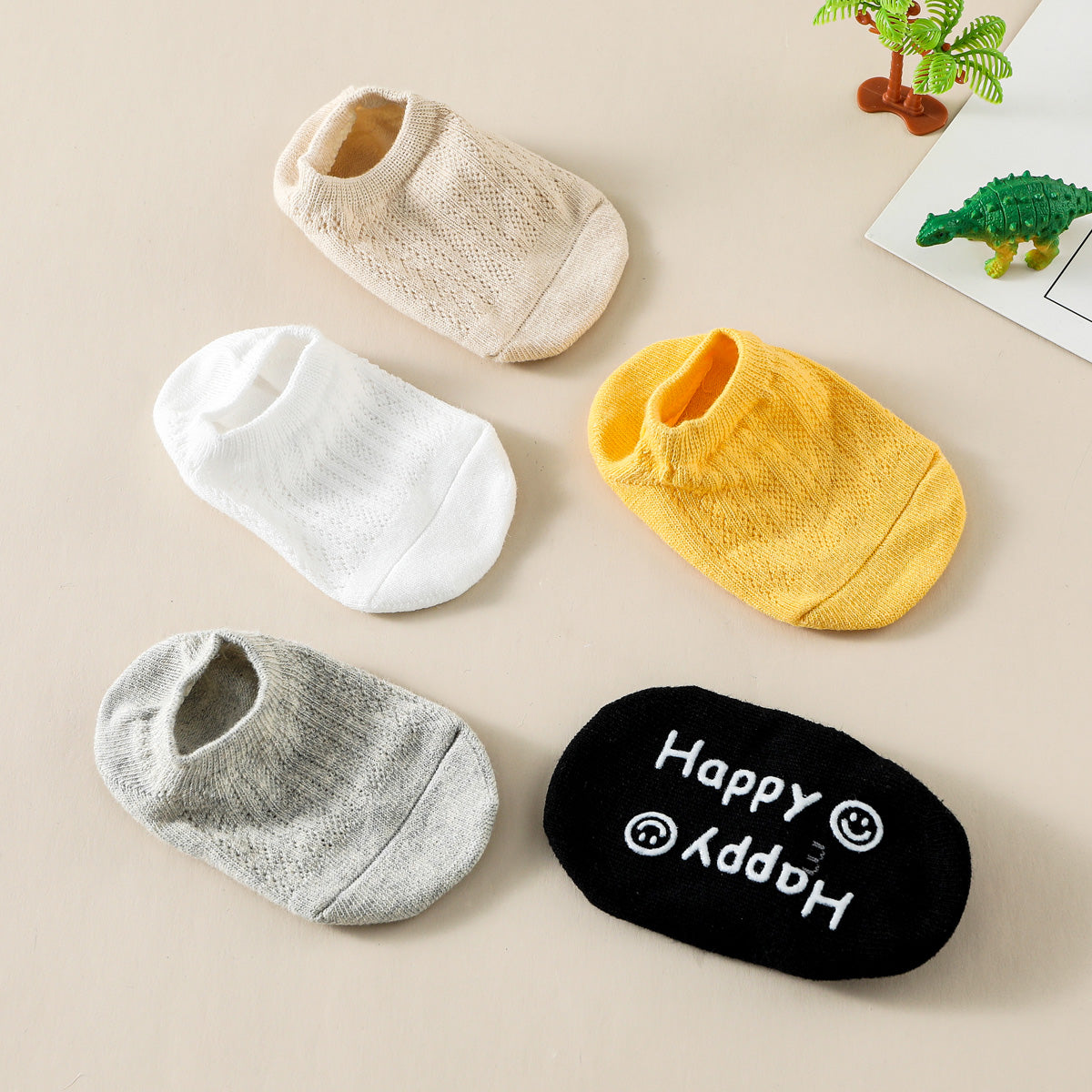 Children's solid color non-slip socks