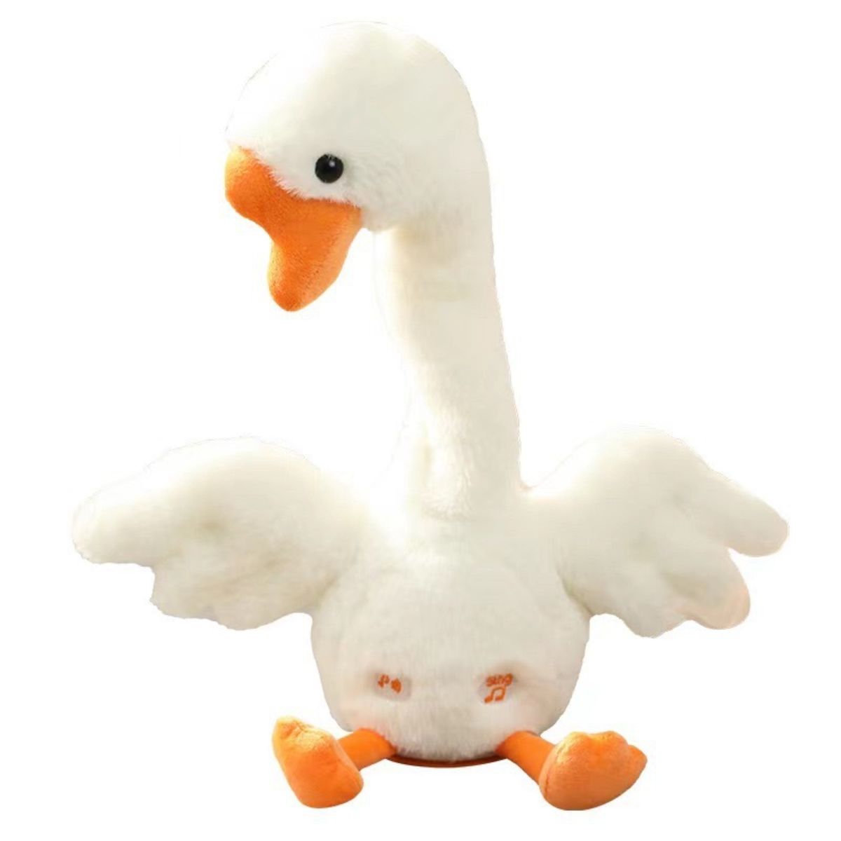 Ring tossing dancing duck electric toy