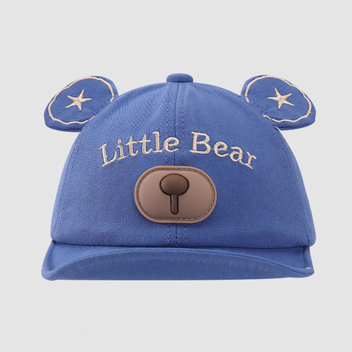 Children's cartoon bear ears soft brim cap