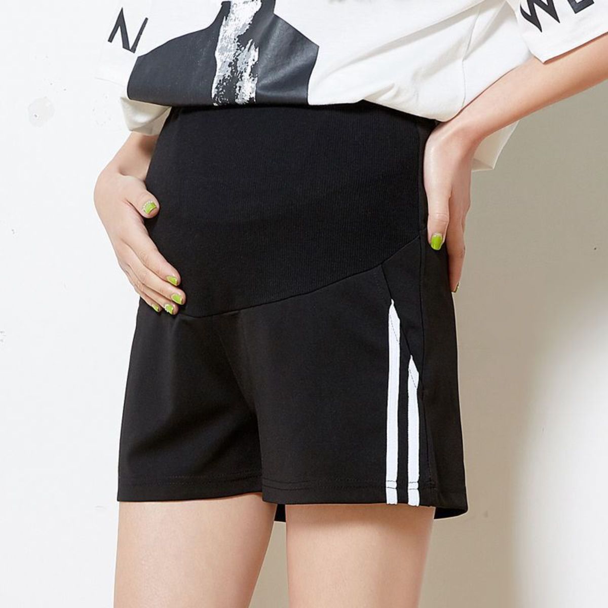 Pregnant women's shorts summer outdoor wear suit bottoming thin pregnant women pants