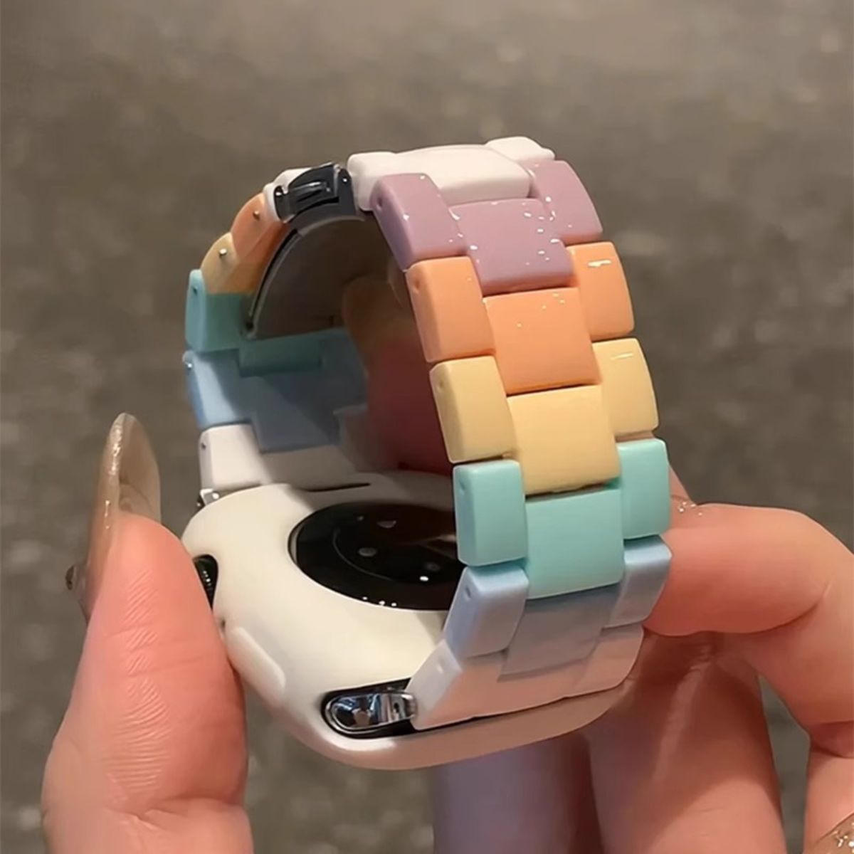 Replacement resin strap for Apple Watch