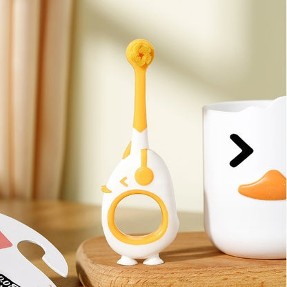 Cartoon Duck Suction Baby Toothbrush