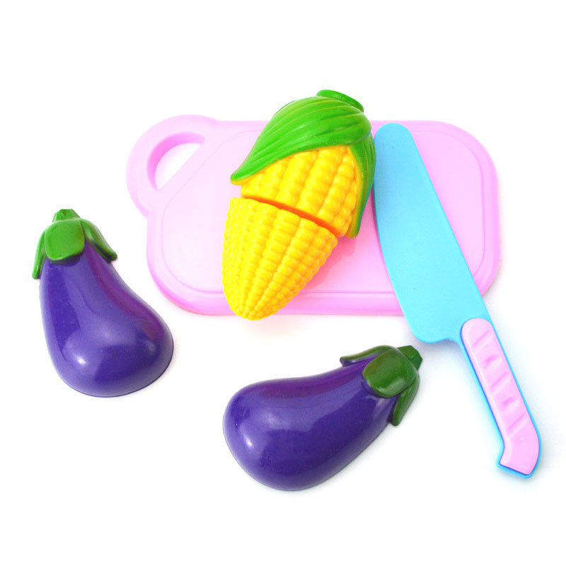 8-piece Set Simulation Vegetables Fruits Cooking Toy Set