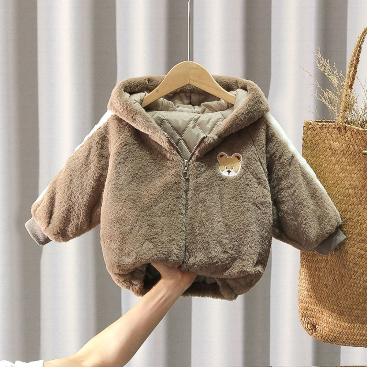 Boys autumn and winter wool sweater jacket