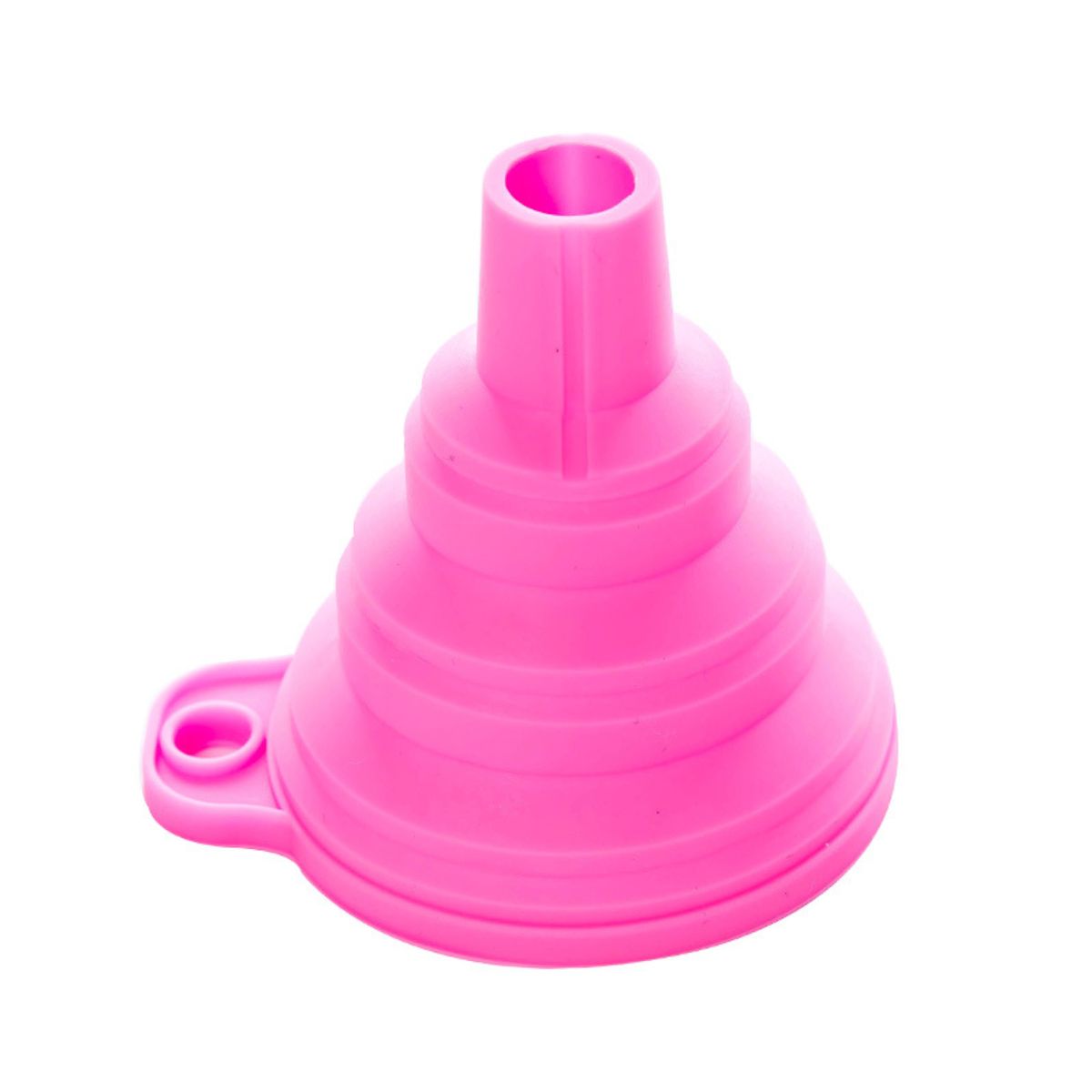 Foldable telescopic small funnel mini household plastic funnel pouring oil pot household silicone funnel oil leak packaging