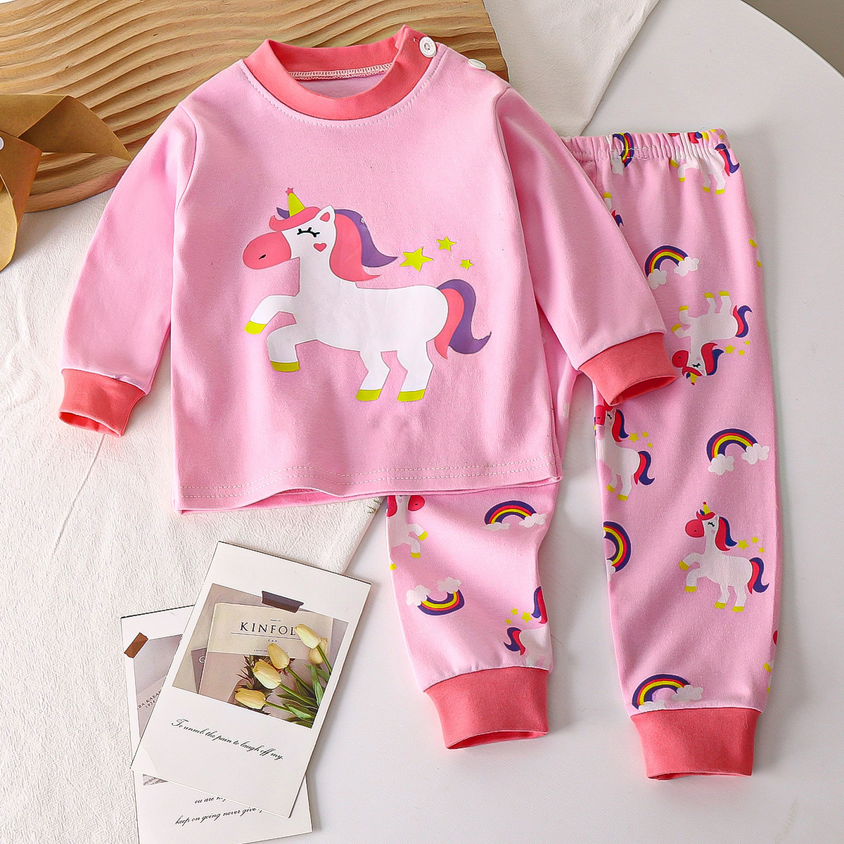 Children's underwear set pure cotton pajamas baby 2 piece set