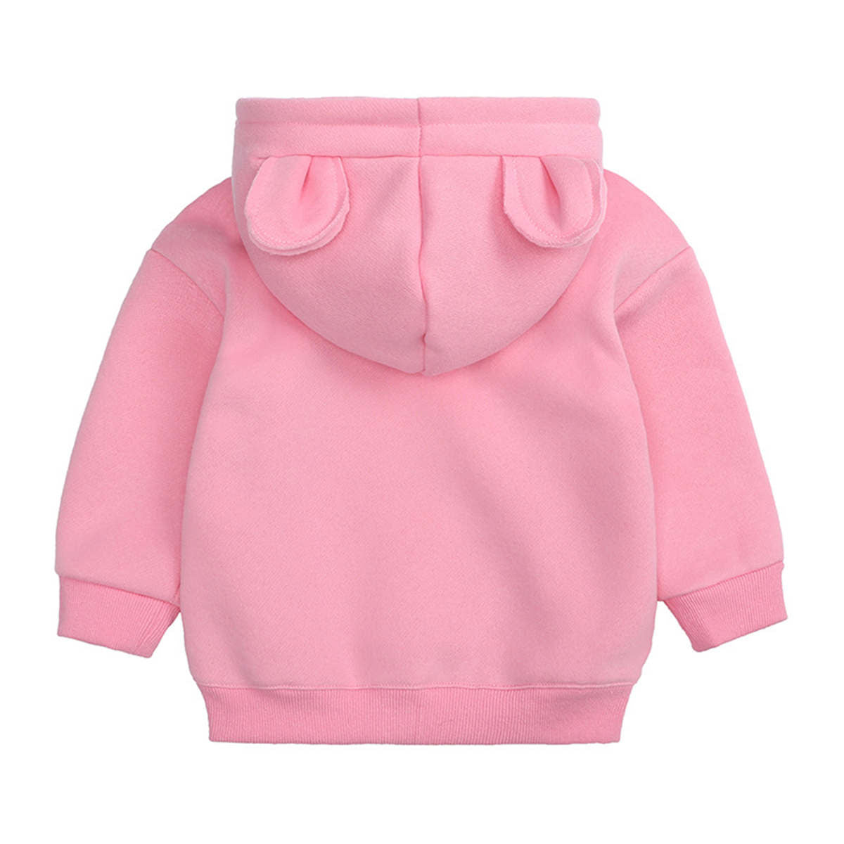 Children&#39;s spring, autumn and winter bear ears hooded fleece sweatshirt