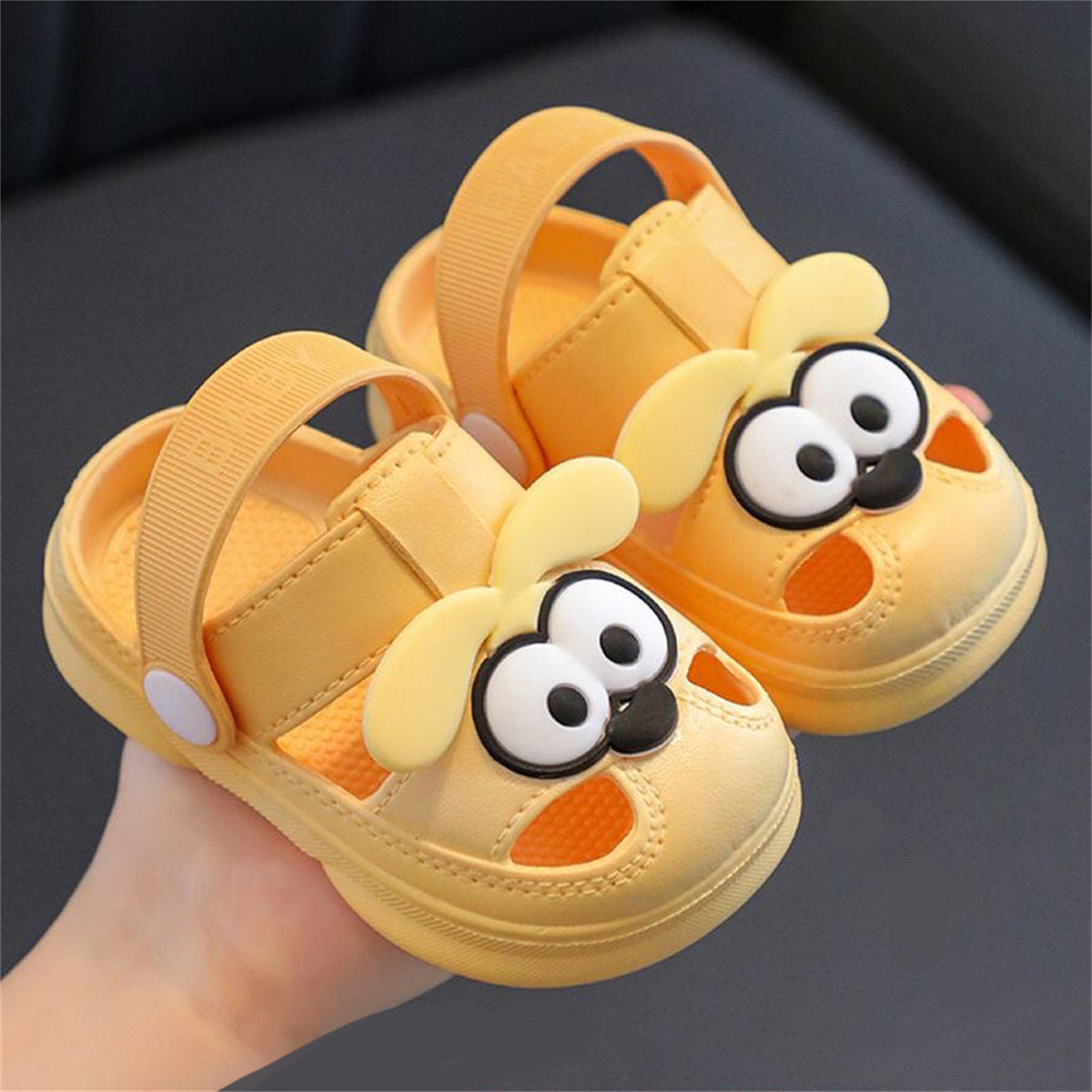 Cute bear soft bottom non-slip home bathroom slippers