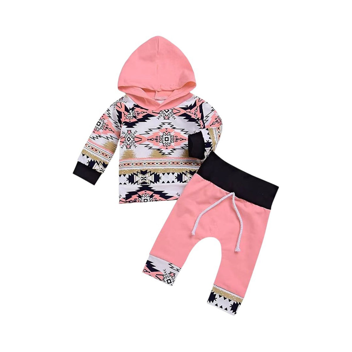 Baby pink sweatshirt leopard print solid color sweatshirt leopard print suit