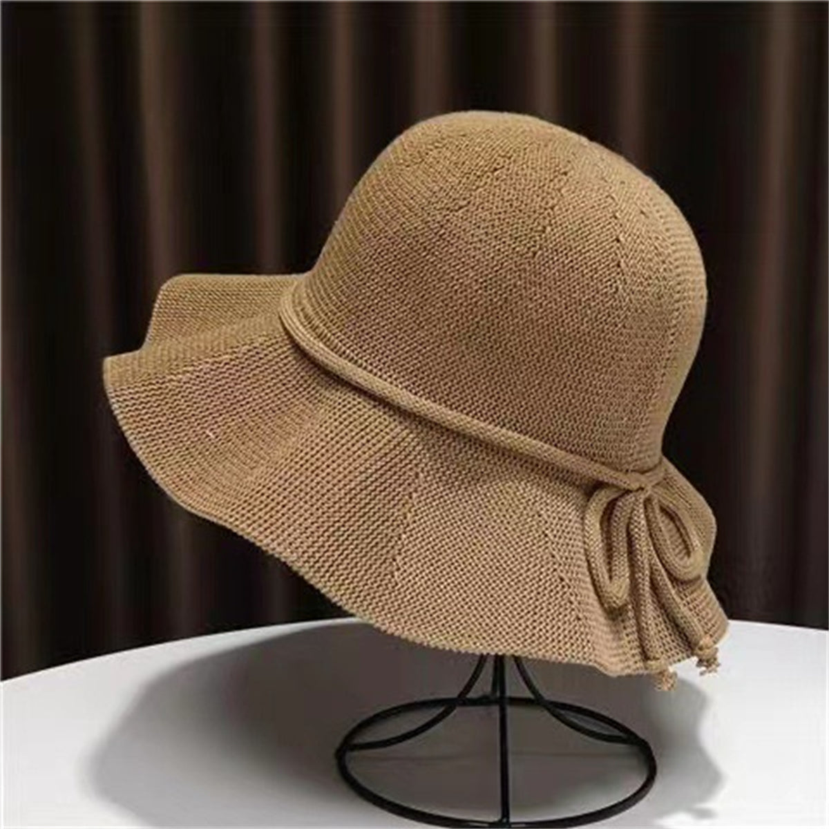 Women's summer daily outing washable folding hat women's large brim sun protection bucket hat