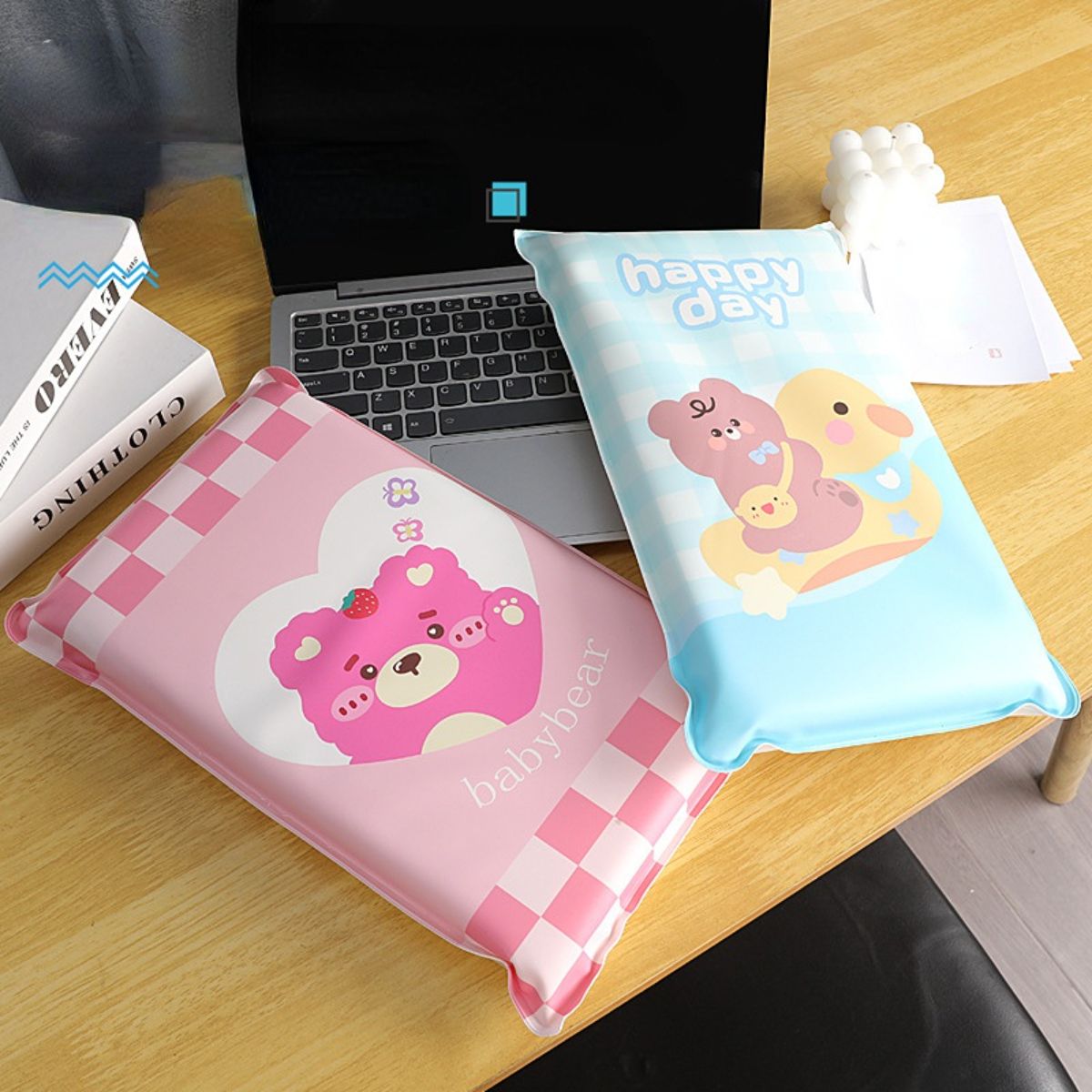 Summer cartoon ice pillow cute student nap pillow adult cooling gel ice pad free water injection cooling pillow