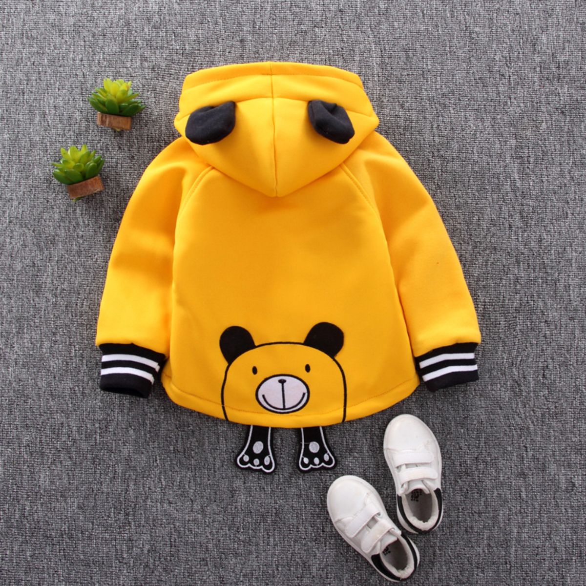 Boys&#39; cotton hooded jacket