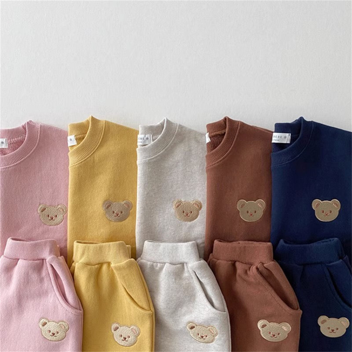 baby sweatshirt pants bear two piece set