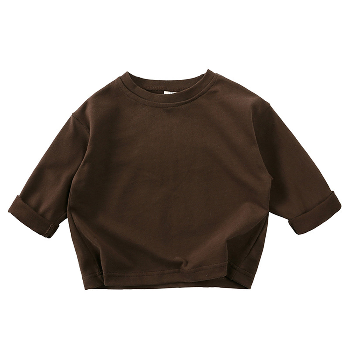 Children&#39;s pure cotton spring and autumn drop shoulder long sleeve bottoming shirt