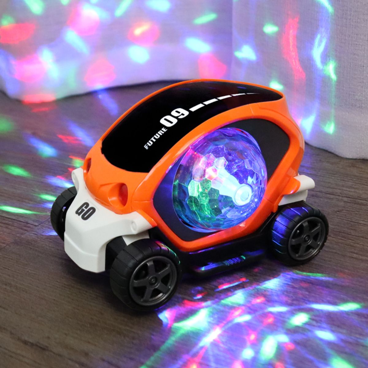 Flashing music electric universal light cartoon toy car