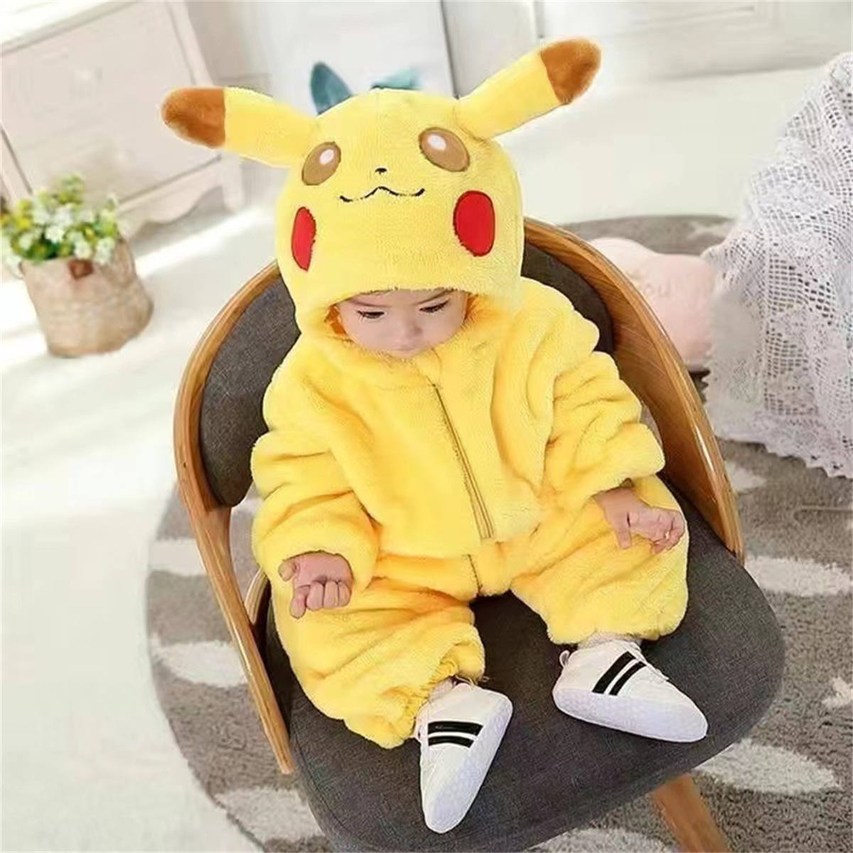 Newborn baby romper animal shape one-piece pajamas