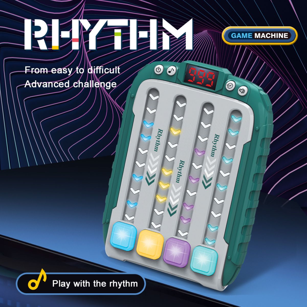 Rhythm Master Quick-push Puzzle Dance Game Machine