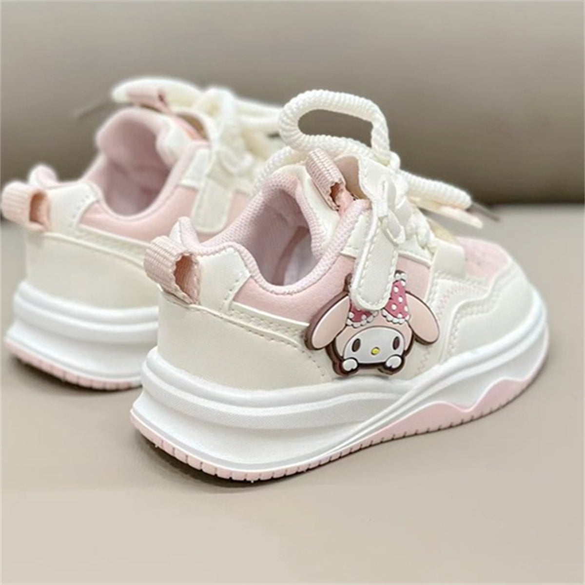 Children's and girls' spring and autumn Sanrio cute pattern soft sole breathable non-stuffy low-top sneakers