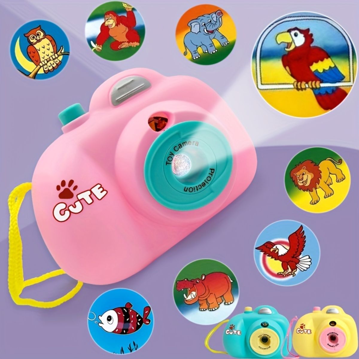 Children's fun projection camera toy