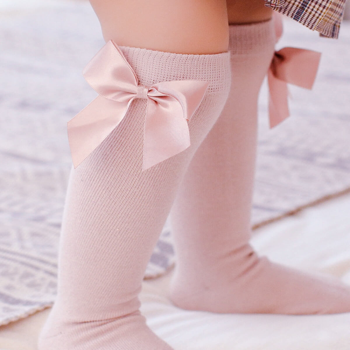 Children's Bowknot Knee-High Stockings