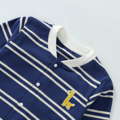 Striped Cartoon Giraffe Jumpsuit