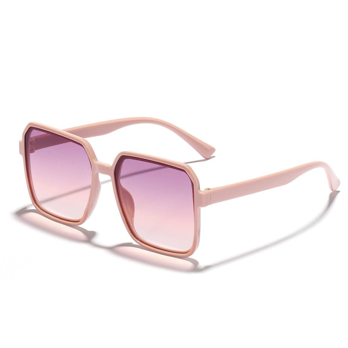 New retro large square frame makes your face look smaller, the same style as the Internet celebrities' sunglasses, essential UV protection sunglasses for women's outdoor wear