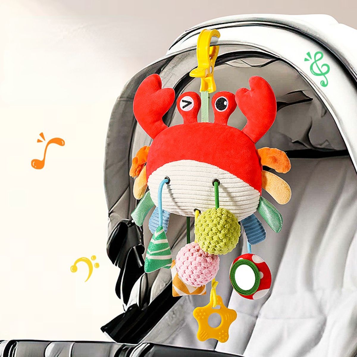 Baby stroller pendant wind chime soothing toy