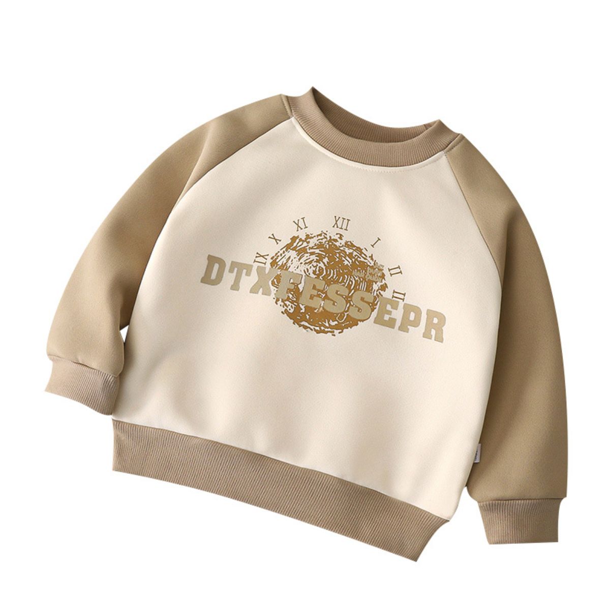 Children's sweatshirt autumn and winter new boys thick warm outer wear girls tops baby clothes children's clothing