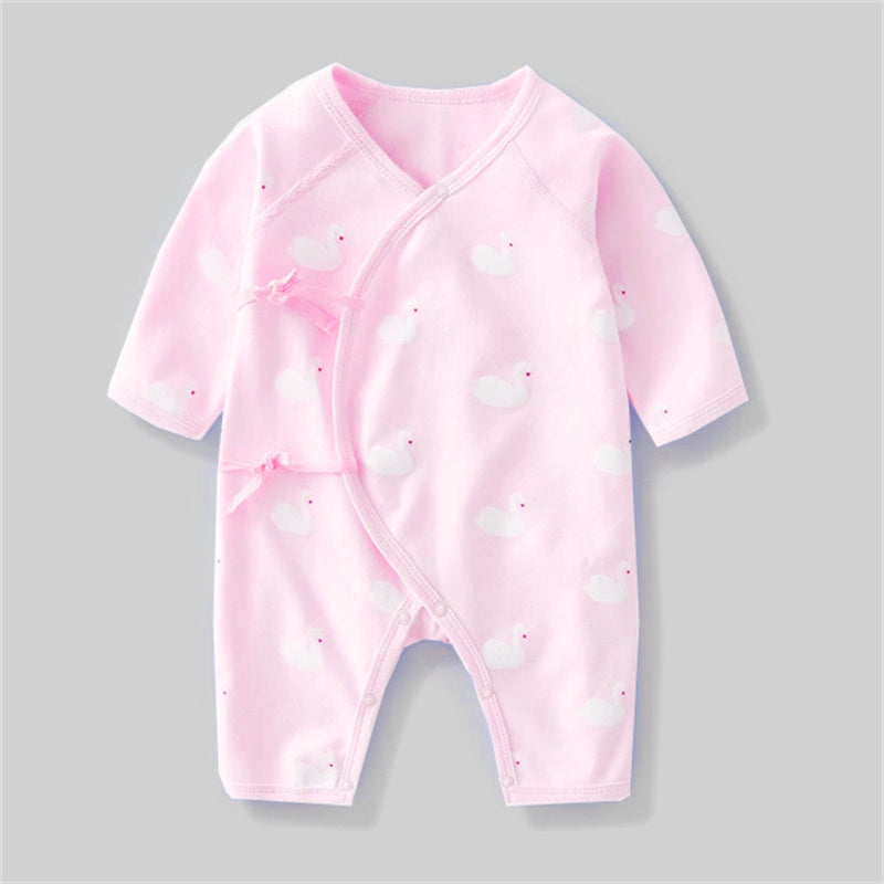 Newborn cartoon romper long sleeve romper