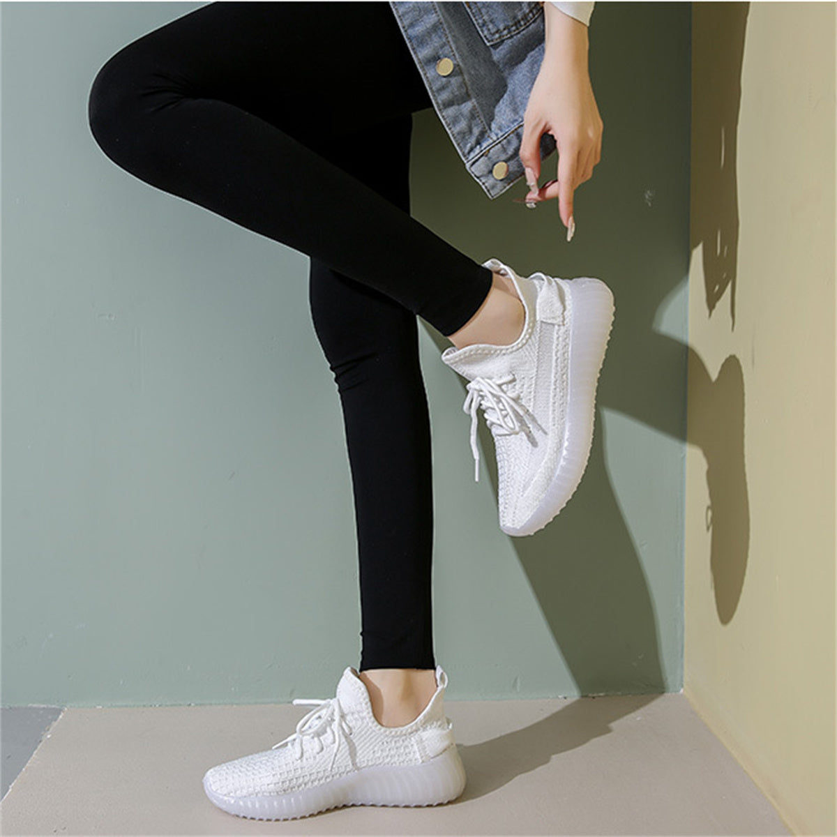 Flying mesh shoes Coconut women's shoes casual shoes sports shoes