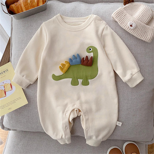 Baby jumpsuit three-color tentacles dinosaur long sleeve crawling clothes