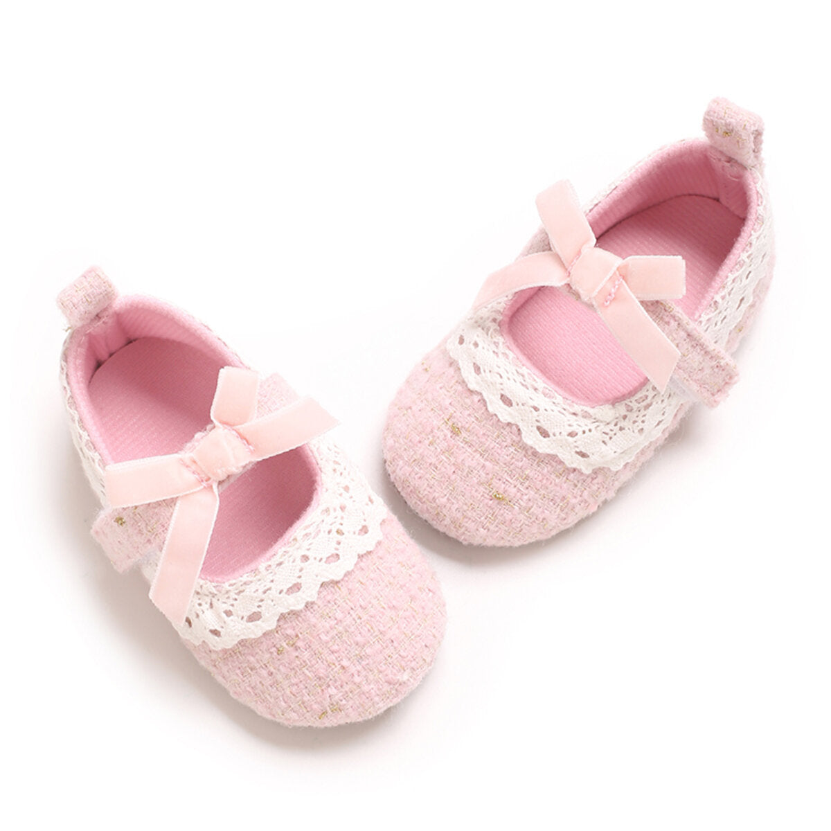 Baby soft sole princess shoes