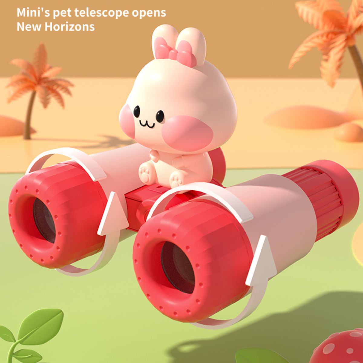 Children's telescope toy portable HD cartoon cute binoculars mini outdoor toys